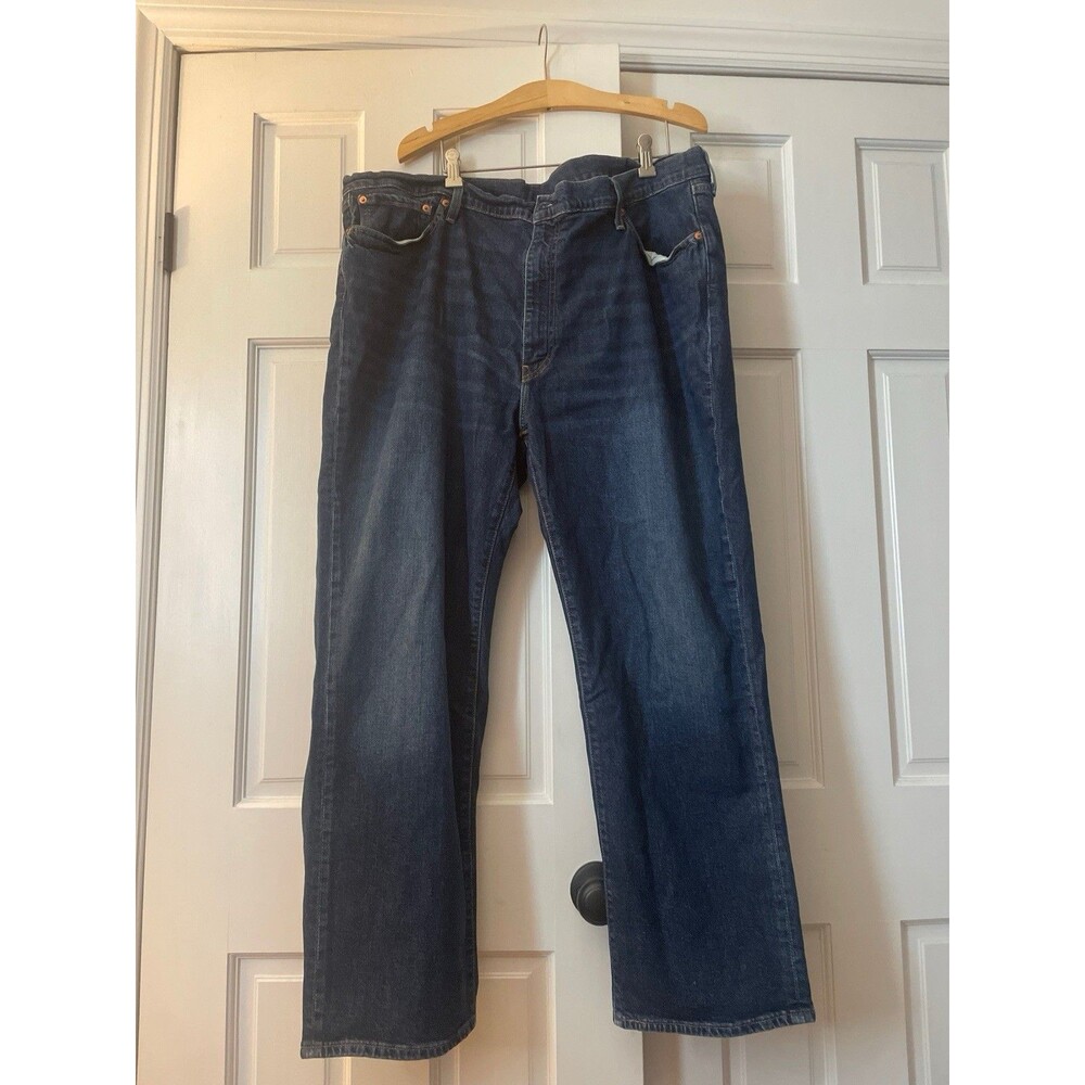 Levi's Premium 541 Men's Athletic Taper Jeans Size 44x30 Dark Wash Blue Denim